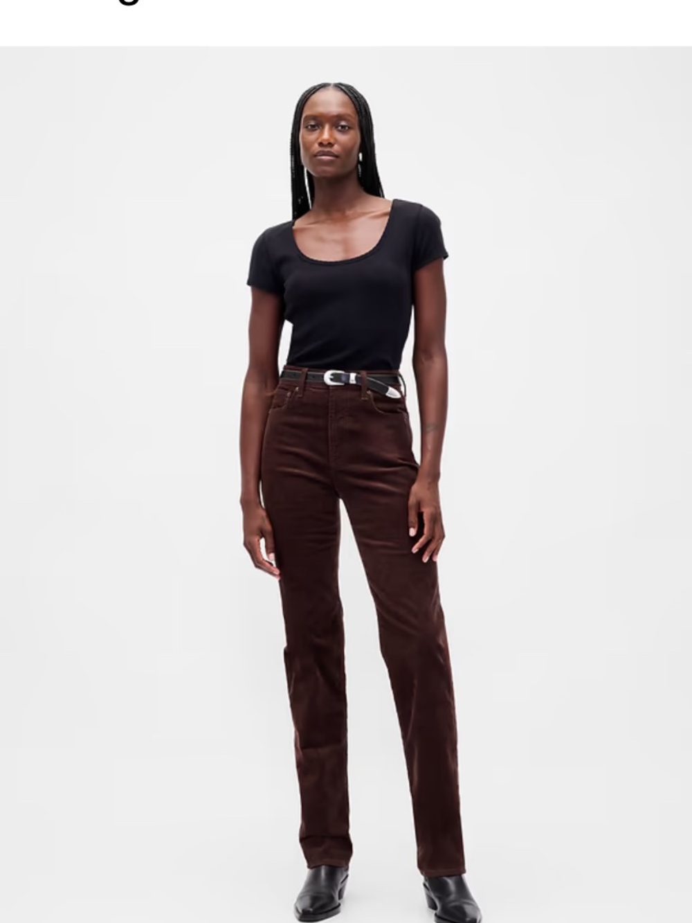 High Rise Corduroy '90s Slim Straight Pants Gap